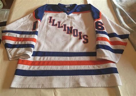 University of Illinois Fighting Illini Hockey Jersey K1 Sportswear XL ...