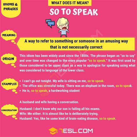 "So to Speak" Meaning, Origin and Examples • 7ESL