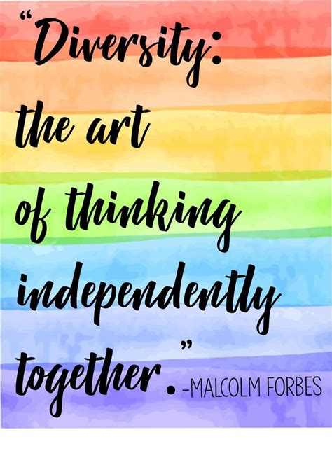 Diversity Poster: Motivational Quote on Rainbow Watercolor | Etsy ...