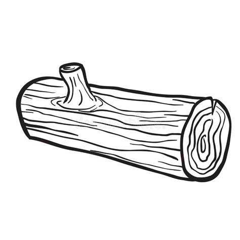 Log Black And White Clipart