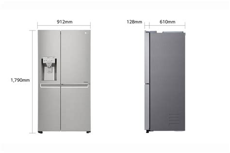 LG 25 cu ft Side by Side Refrigerator - Huge Storage | LG Levant