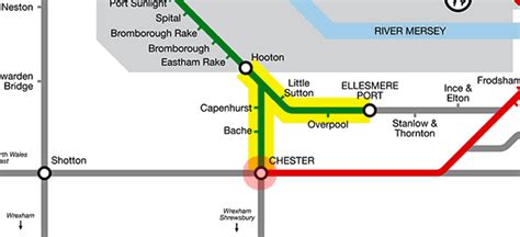 Chester station map - Liverpool Merseyrail