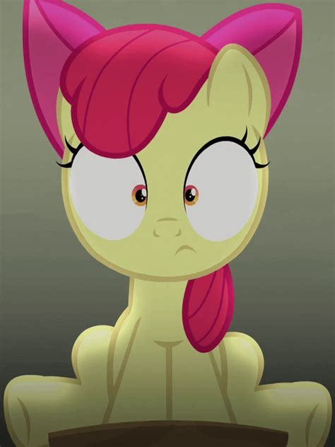 Apple Bloom looks at you with a shocked expression : MLPLounge