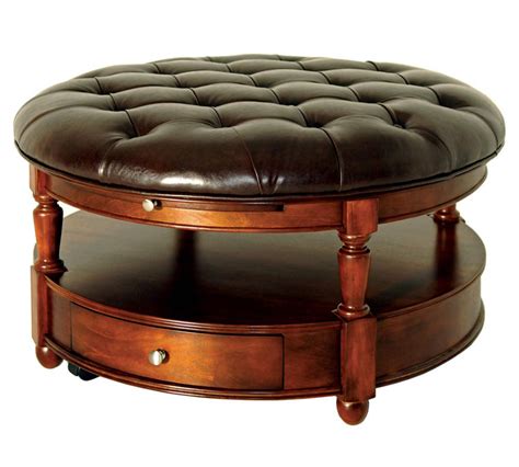 10 Inspirations Black Round Ottoman Coffee Table