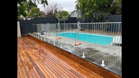 How to install frameless glass pool fencing using the core drill spigot ...