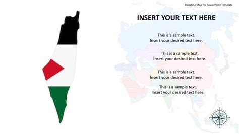 Palestine Map for PowerPoint Template - Slidevilla