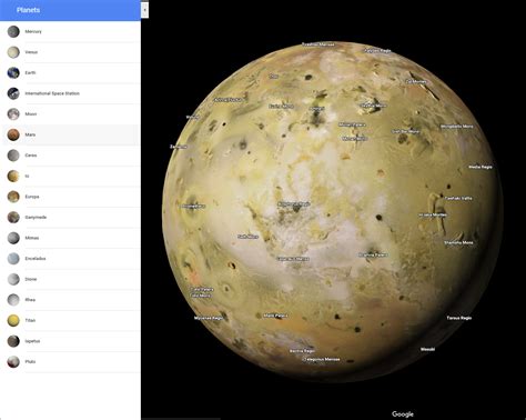 Google Maps now lets you explore your local planets and moons