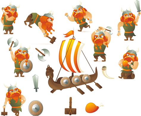 Cartoon Vikings Vector - Cartoon - Free Transparent PNG Download - PNGkey