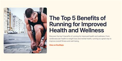 The Top 5 Benefits of Running for Improved Health and Wellness ...