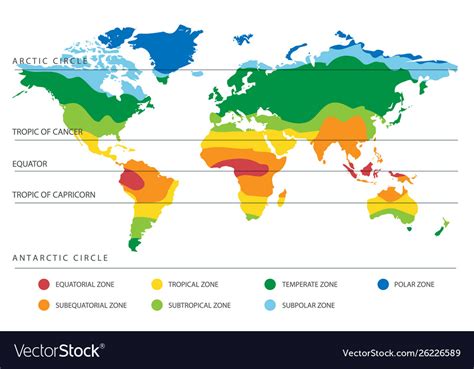 World Maps With Climate Zones