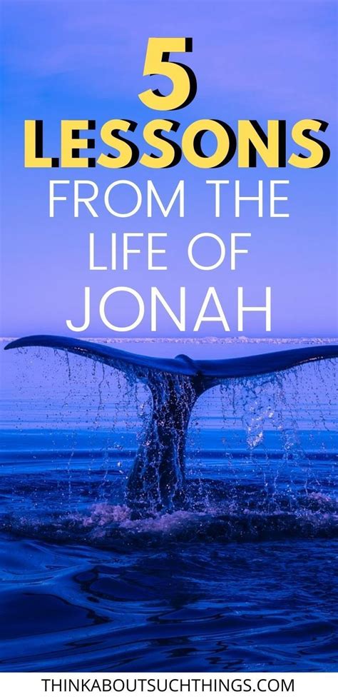 5 Life Lessons From Jonah in the Bible | Jonah bible study, Jonah and ...