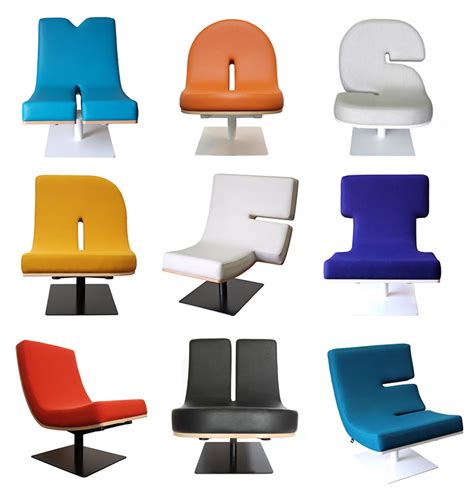 If It's Hip, It's Here (Archives): Typographic Furniture. Chairs That ...