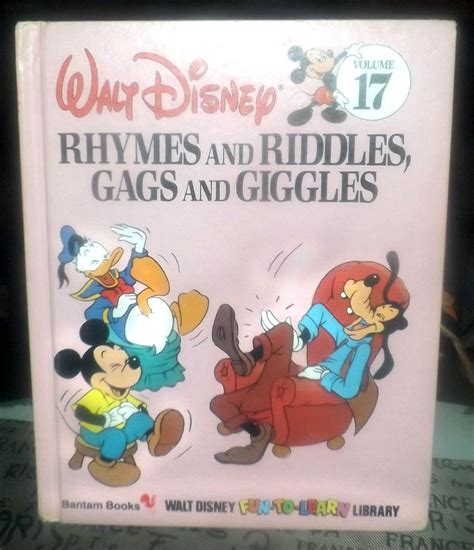 Vintage (1989) Walt Disney Mickey Mouse Pluto Volume 17 Fun to Learn Library Rhymes and Riddles ...