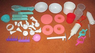 Easy Bake Oven Accessories Lot Of 44 Assorted Pieces Good Clean Used ...