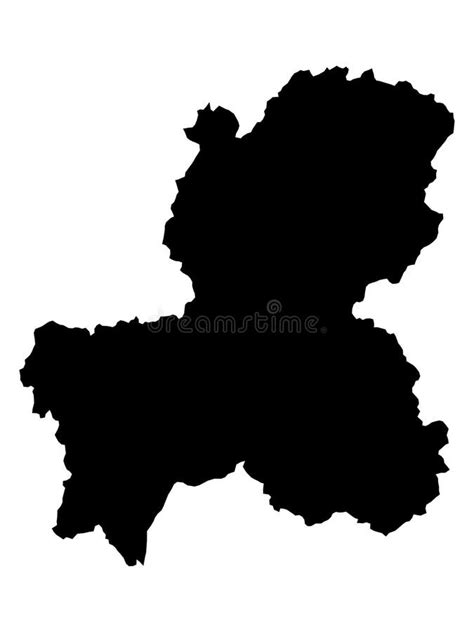 Black Map of Gifu Prefecture Stock Vector - Illustration of flat ...