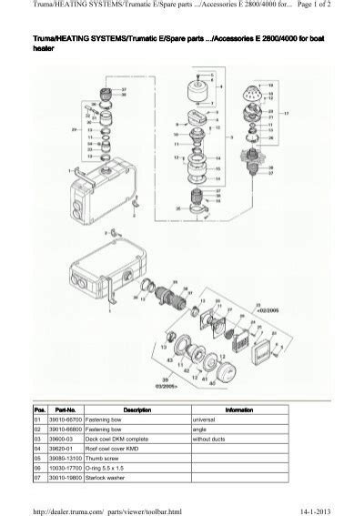 Truma/HEATING SYSTEMS/Trumatic E/Spare parts .../Accessories E ...