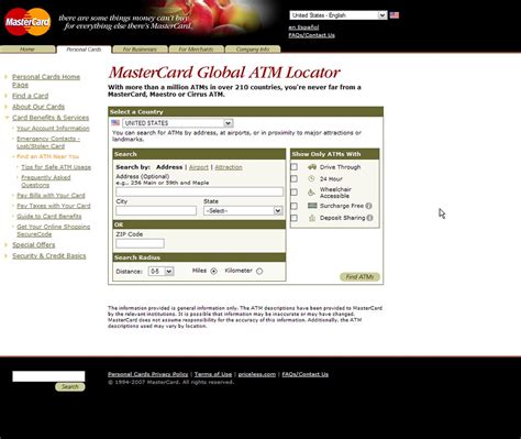 MasterCard Global ATM Locator Screen 1 of 3 | MasterCard Glo… | Flickr
