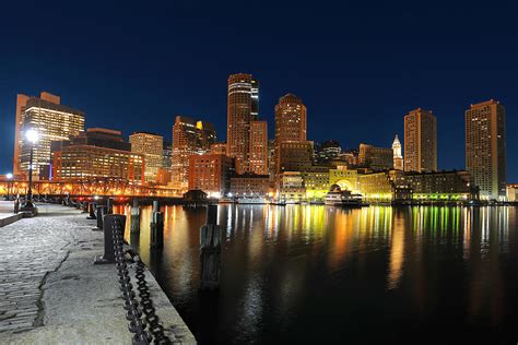 Boston Harbor Skyline Photograph by Shane Psaltis | Pixels