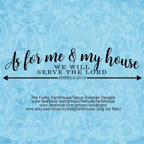 SVG & PNG as for Me and My House We Will Serve the LORD - Etsy