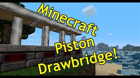 Minecraft Piston Drawbridge - YouTube