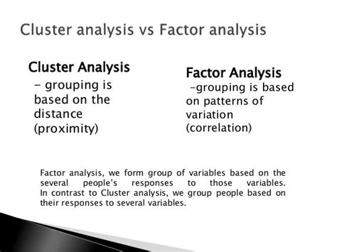 Cluster analysis