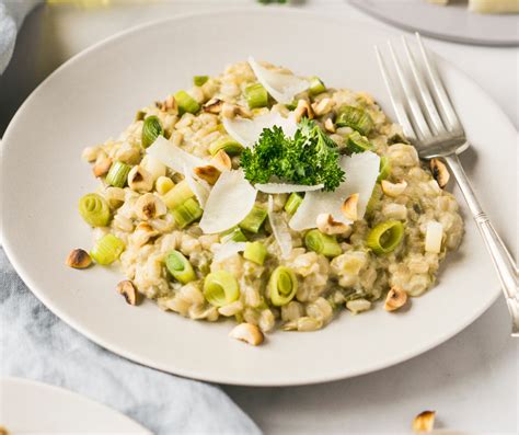 Creamy Leek & Mushroom Risotto | The Gift Of Oil