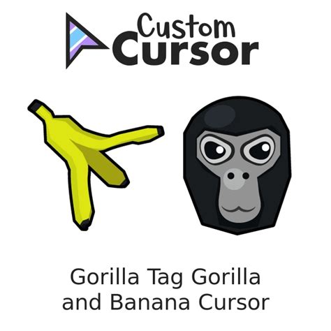 Gorilla Tag Gorilla and Banana cursor – Custom Cursor