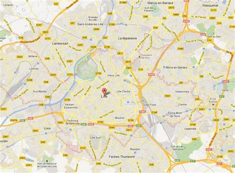 Lille Map - France