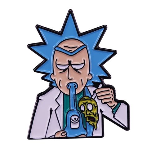 Rick and Morty ‘Smoking’ Enamel Pin – Shop Enamel Pins