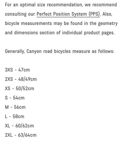 Canyon bike sizing : r/CanyonBikes