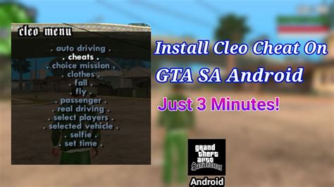 How To Install Cleo Mods In GTA San Andreas Android | Scripts Cheats ...