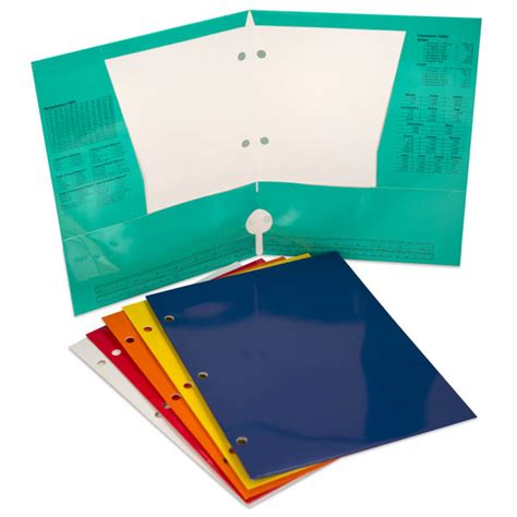 Paper Portfolio 4 Pocket, 12.5" x 9.5" Assorted Glossy Color | Promarx