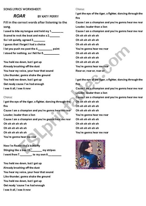 Eye Of The Tiger Lyrics Katy Perry