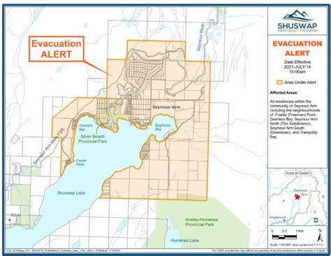 Evacuation alert issued for growing fire in Shuswap | Vernon Matters