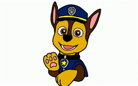 Chase Paw Patrol GIF - Chase PAW Patrol Waving - Discover & Share GIFs