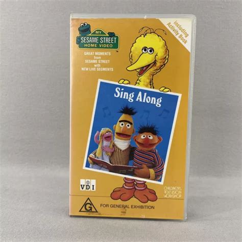 SESAME STREET SING Along VHS Video Tape Childrens TV Show Vintage $19. ...