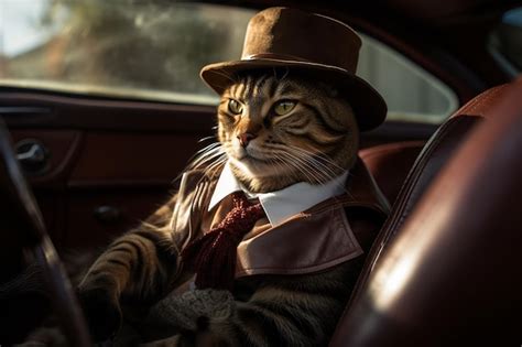 Premium AI Image | Gangster Cats are a unique kind of feline underworld where fierce criminal ...