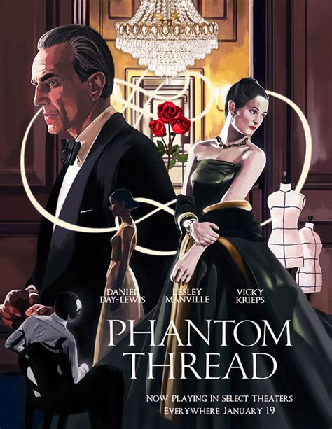 Phantom Thread Movie poster on Pantone Canvas Gallery