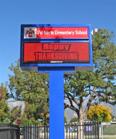 Del Norte Elementary School Marquee Sign | Del norte, School signs, Elementary schools