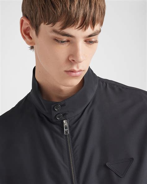 Black Wool Blend Blouson Jacket | PRADA