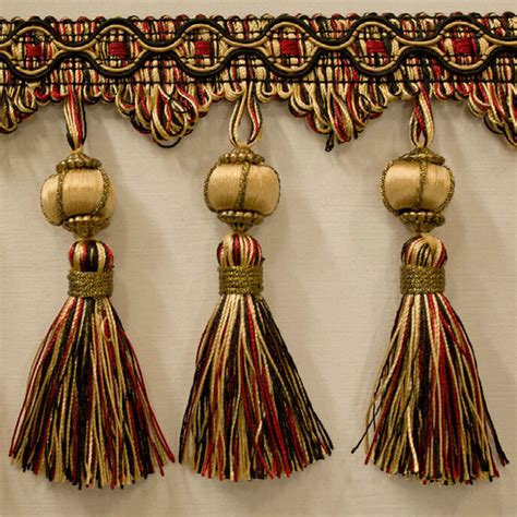 Trim Fringe Tassel Design 18 Beige Black Red | Brilliant Drapery Design ...