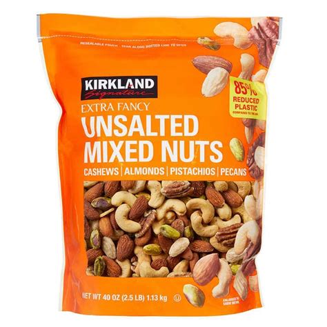 Kirkland Signature Unsalted Mixed Nuts, Lbs Costco, 60% OFF