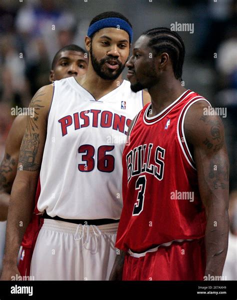 Detroit pistons rasheed wallace ben hi-res stock photography and images ...