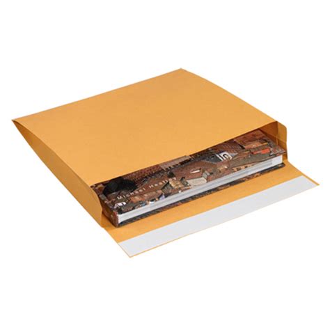 10" x 13" x 2" Kraft Expandable Self-Seal Envelopes 100 / Case