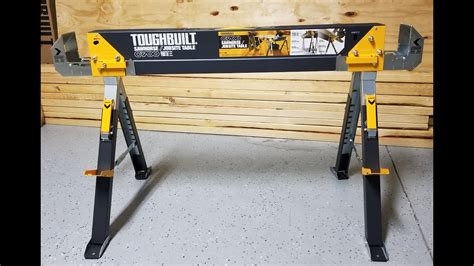 TOUGHBUILT C700 Sawhorse/Jobsite Table. - YouTube