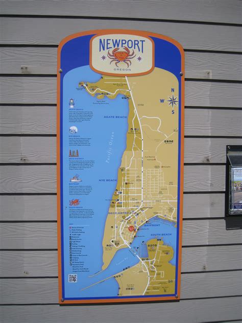 Newport Historic Bay Front Map - Newport, Oregon - 'You Are Here' Maps ...