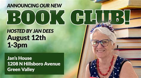 August Book Club 8-12-2024 Green Valley Social Group for Singles