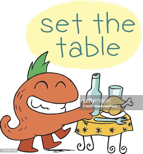 78 Table Setting Decor Cartoon Stock Photos, High-Res Pictures, and Images - Getty Images