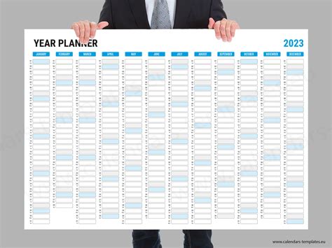 2023 Wall Planner. Printable Yearly Wall Planner Calendar - Etsy UK