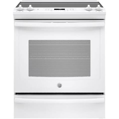 GE Smooth Surface 5-Element 5.3-cu ft Self-Cleaning True Convection ...